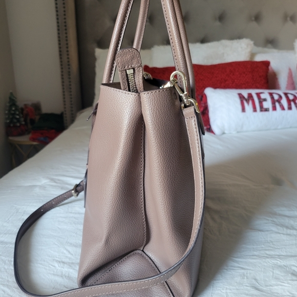 Kate Spade Eva Taupe satchel cross body handbag purse NWOT - Picture 4 of 11